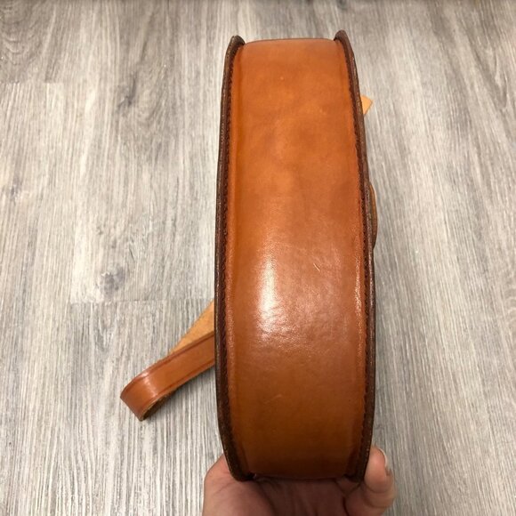 Vintage Hand Tooled Leather Purse Western Peru Shoulder Bag Cowgirl Satchel - Picture 10 of 10